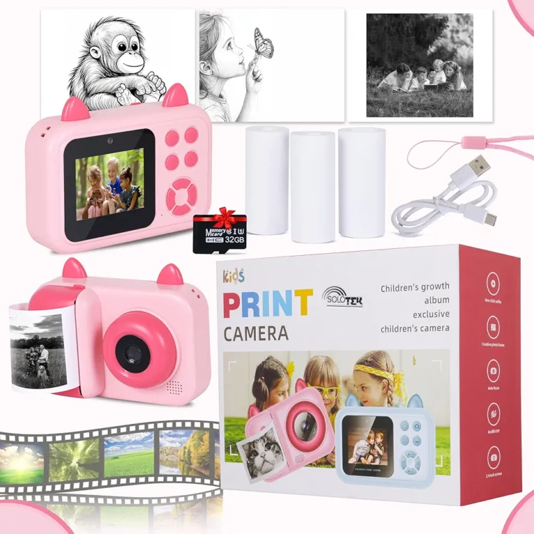 SOLOtek S6 Instant Camera for Kids with Print